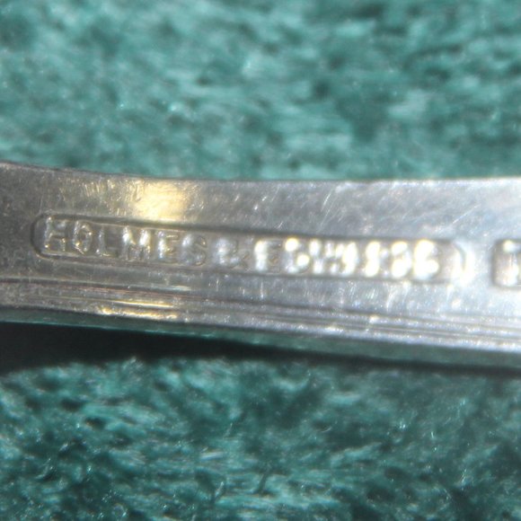 Youth Pattern 1940's Baby Set - Silver Plate Baby Fork Spoon Holmes & Edwards - Picture 3 of 4